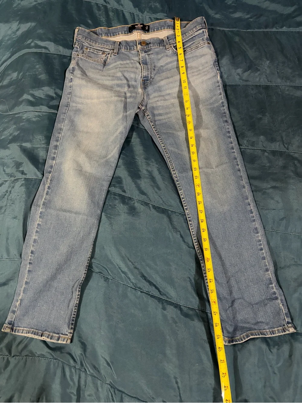 Hollister light blue slim-straight-leg men's jeans